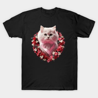 Valentines Cat Charm 5 T-Shirt